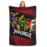 Ninjago Tekikate Flanellist Visketekid Lennukireiside Kaunistus &Uuml;lipehme Soe Voodikate 30x40in