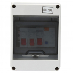 2-realine garaaži/karavani tarbijakaitsekapp 40A 30mA RCD 2 MCB 6A+16A