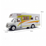 1/32 Luksuslik matkaauto puhkeauto RV haagissuvila Metallisulamist survevalatud auto mudel Laste m&auml;nguasjade kogu Kingitus kollane