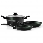 Batterie de Cuisine - FAGOR - Vivant 424 - Aluminium Forg&eacute; - Antiadh&eacute;sif - 4 Pi&egrave;ces Noir