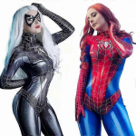 Seksikas &Auml;mbliknaise Bodysuit Cosplay Jumpsuit Marveli &Auml;mblikmehe F&auml;nnidele Peokingituseks 3XL