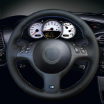 Must kunstnahast auto roolikate BMW E46 E39 330i 540i 525i 530i 330Ci M3 20012002 jaoks Black thread