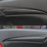For Honda FIT JAZZ accessories 2014 2015 2016 car styling Car Door Interior Handrail Decoration strip frame cover Matte