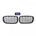 Paar auto esikaitseraua teemantneeruv&otilde;red BMW X5 X6 M F15 F16 F85 F86 2014-2017 kroommustas meteoori stiilis v&otilde;idus&otilde;idule must