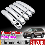 for Suzuki Grand Vitara 2006 - 2014 Chrome Handle Cover Trim Set Grand Nomade Escudo 2007 2009 2010 2012 Accessories Car Styling for 3 Door 3 Buttons