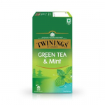 Twinings roheline tee ja piparm&uuml;nt, 25 teepakki, roheline tee, jahe ja v&auml;rskendav piparm&uuml;ndimaitse, 50 grammi
