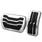 Roostevabast terasest auto pedaalid Volvo V50 2004 2005 2006 2007 2008 2009 2010 2011 2012 jaoks Gaasipedaal Piduripeatus Puurimiseta Pedaalikate 2 pcs