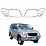 Kroomitud esitulede katte liistud Auto tarvikud Toyota Land Cruiser Prado FJ90 90 3400 1996 1997 1998 1999 2000 2001 2002 jaoks