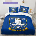 Sheffield Wednesday Mustriga Voodipesu, Tekikomplekt Tekikate Padjap&uuml;&uuml;r Kodu S&uuml;nnip&auml;evakingitus (1 * tekikott + 2 * padjap&uuml;&uuml;ri, ilma s&uuml;damikuta) 135x200cm
