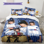 Tokio hotell, Tom Kaulitzi mustriga voodipesu, tekikomplekt, tekikott, padjap&uuml;&uuml;r, kodune s&uuml;nnip&auml;evakingitus (1 * tekikott + 2 * padjap&uuml;&uuml;ri, ilma s&uuml;damikuta) 140x200cm