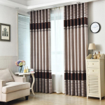 Luksuslik Blackout Termiline Reljeefne Jacquard Kardin Aknakatted Elutoa ja Magamistoa jaoks M&uuml;rasummutav ja Privaatsuskardinad Kodu Sisustus 132*160cm kohv