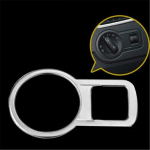 Cotochsun Car Interior Headlight Switch Decorative Frame stainless steel case Fit For VW Volkswagen Polo 2011-2018 Car Styling B Type shine