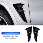 -2tk s&uuml;sinikkiust auto k&uuml;ljepaksuplaadi kleebised BMW X3 G01 X4 G02 X5 G05 jaoks, &otilde;huvoolu katte lisad, v&auml;lisviimistlus X3 G01 Black 2pcs