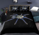 Tarantulaprindiga Voodipesukomplekt King Full 3D-tr&uuml;kk Must &Auml;mblik Tekikott Komplekt Putukateema Poisile Teismelisele Pol&uuml;ester Voodipesukomplekt EU Single(135*200cm)3pcs