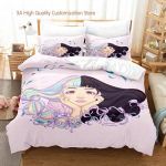 Melanie Martinez Merch Voodipesukomplekt &Uuml;he- v&otilde;i Kahekohaline Voodikomplekt T&auml;iskasvanute Magamistupp Tekikottide Komplekt Voodilina Komplekt Cxg EU Single(135*200cm)3pcs