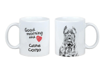 Cane Corso, Italian Cane Corso - cup with a dog, personalized cup with a print, a classic gift for everyone from the Art-Dog brand valge