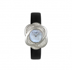 TISSOT Kvartsliigutusega Naiste K&auml;ekell P&auml;rlmutterv&auml;rvi Kella sihverplaat Roostevabast terasest korpus Ehtsa nahkrihm T03.1.125.80 Regular Watch Box