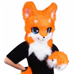 Karvane Loomapea Kassid Fursuit L&otilde;igatud Mask Pl&uuml;&uuml;s Kassid Mask Armsad Kassid Peakatted Halloweeni Maskeraadid Cosplay Peo Rekvisiidid kollane