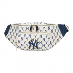 MLB Monogrammi seeria Vintage lilleline tr&uuml;kk Kirjalogo NY Yankees Eemaldatav pol&uuml;ester &otilde;la-ristkorpus-v&ouml;&ouml;kotid Unisex kotid 3AHSM012N-50CRS Cream White