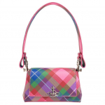 Vivienne Westwood Ruuduline Pol&uuml;uretaanist &Otilde;lakott Naiste kotid Roosa Mitmev&auml;rviline 46030001WS001O Basic Set (Bag+Dust Bag)