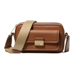 Michael Kors MK Bradshaw Br&auml;nd Kuldne Graveeritud Logo Nahast Kaamera Crossbody Kott Super Mini Naiste kotid Pruun 35R5G2BC0L-LUGGAGE Basic Set (Bag)