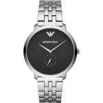 Emporio Armani Ajalooline Kollektsioon Must T&auml;hik H&otilde;bedane Metall Meeste Kvarts AR11161 must
