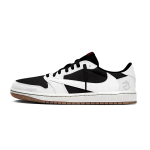 Travis Scott x Jordan Air Jordan 1 Must Valge X AJ1 Madalad Vintage Korvpallijalatsid Naiste Valge Must DZ4137-106(Team1381-) 42 black