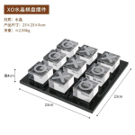 Dekoratiivsed kujukesed L&auml;bipaistev t&uuml;kk Kristallmalend Klaast&ouml;&ouml; Geomeetriline ruut Malem&auml;ngu miniatuurid Kodu kaunistamise tarvikud