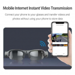 Nutikad WiFi Jalgrattiprillid Kaameraga, Peale kinnitatavad Spordiprillid, 256g, Multifunktsionaalsed Fotode jaoks must