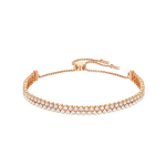 Swarovski Subtle Classic T&auml;ielikult Teemantidega Kahekordse Ketiga Reguleeritav K&auml;ev&otilde;ru Naiste k&auml;ev&otilde;ru Roosa Kuld 5224182 Box+Shopping Bag (Random Color)