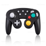 Bluetooth-iga &uuml;hilduv Gamecube'i kontroller NS Switch 2/Switch konsoolile M&auml;ngupult Steam/Android/PC jaoks Pulkpult Turbo funktsiooniga must