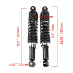 1 paar 320 mm mootorratta tagumise amordi vedru reguleeritavad amortisaatorid Sobib Suzuki GS125 150cc ja enamikule 90cc 110cc 125cc 150cc