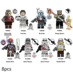 8 tk Star Wars The Mandalorian ehitusklotsi Minikujukesed Kokkupandud Minifiguurid M&auml;nguasjad Lapsed T&auml;iskasvanud