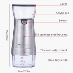 1200 mAh elektriline kohviveski 5-k&auml;iguline reguleeritav keraamiline teraviljaveski espresso valmistamiseks v&auml;litingimustes kaasaskantavad kohvimasinad h&otilde;be