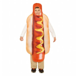 Unisex t&auml;iskasvanutele ja lastele Kuumad koerad Luksuslik kombinesoon Halloween Kuumad koerad kost&uuml;&uuml;m Toidu Kuum koer riietus Halloween Cosplay kost&uuml;&uuml;mid