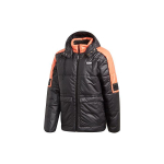adidas Originaalid R.Y.V. T&auml;isvoodriga keskmise pikkusega kapuutsiga jakk Tavaline l&otilde;ige Soe isoleeritud V&auml;rviplokk Must Meeste GC8687 S black