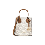 Michael Kors Mk Mercer Monogram V&auml;rviplokk T&auml;helogo Nahast Akordionikott Naiste K&auml;ekotid Vanilje 35T1GM9C0I-150 Shopping Bag Set(Basic Set+Shopping Bag)