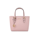 Michael Kors MK Jet Set 27 Klassikaline t&otilde;mblukuga Monogrammiga L&otilde;uendist &Otilde;lakott Risti-keha Minikott Naiste Kotid Roosa 35T9GTVT0B-628 Basic Set (Bag+Dust Bag) white