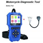 Mootori OBD2 skanner veakoodilugeja s&otilde;idukile mootorrattale OBDII diagnostikavahendid pinge laadimise test Yamaha Honda Suzuki BMW jaoks sinine