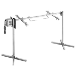 P&ouml;&ouml;rdgrill, AC220-240V 8 tasandiga k&otilde;rgusreguleeritav elektriline p&ouml;&ouml;rdgrilli komplekt, BBQ-grillide p&ouml;&ouml;rdkomplekt 40 kg kandev&otilde;imega, 38W mootor, roostevabast terasest