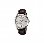Casio STANDARD seeria lihtne &auml;ri veekindel kvartsliikumine nahkrihm Jaapani ja Korea kell meeste kell valge sihverplaat MTP-1381L-7A valge