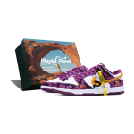 Nike Dunk Leather Cushioning, Wear Resistant Low top Skateboard Shoes Unisex White Purple DV0833-107(Team656-X-BOX) 44.5 gray