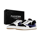 Travis Scott x Jordan Air Jordan 1 Purple Charm Knockout Hook Box Kulumiskindel Hingav DZ4137-700(Team1510-- 35.5