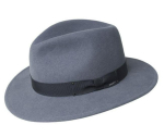 Meeste villa-denim-fedora kikilipsuga - Euroopa ja Ameerika stiilis s&uuml;gis/talvine jazz-k&uuml;bar L (58-60cm) kiltkivi hall v&auml;rv