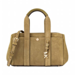 MICHAEL KORS ROMEE Logo Plangust Nahast Crossbody Kott Mini Naiste Roheline roheline