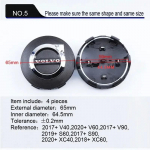 4 tk 63mm 65mm Auto Ratta Keskava Katte Embleem logo Volvo S40 S80L S60 S90 XC40 XC60 XC90 V40 V60 V90 Tarvikud