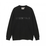 F101 Fear Of God Essentials Kirjatr&uuml;kiga &Uuml;lem&otilde;&otilde;duline T-s&auml;rk Huppar - Unisex Streetwear Pullover S
