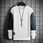 Hupparid Meeste Plaastert&ouml;&ouml; Pikkade Varrukatega Huppari Streetwear Topid Mehelik Hip Hop Harajuku Korea Meeste Vabaaja &Uuml;mmarguse Kaelusega Pullover M