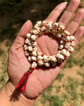 Jumalanna KALI Nar Mund Mala PALVEHELI Carved Skull 72+1 Palvehelmeid, 8 mm suurus 28 pikkus Mala Palvehelmed Jooga Palve Tervendamine Meditatsioon halloween One Size brown