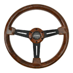 TIYPEOR Klassikaline puidust rool 15 tolli 380 mm Universaalne Vintage puidust autoroool V&otilde;idus&otilde;idu rool m&auml;ngude jaoks GZFXP194-01